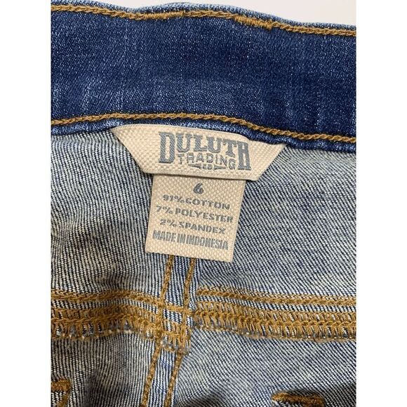Duluth Trading Womens Denim Pants Skinny Blue Wash Size 6 - Picture 6 of 6